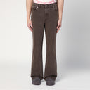 I nostri jeans sbiaditi marroni erediti in denim