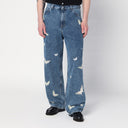 Our Legacy Indigo Blue Wide Leg Butterfly Jeans