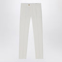 Brunello cucinelli pantalones de algodón blanco