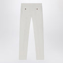Brunello cucinelli pantalones de algodón blanco