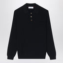 Brunello Cucinelli Polo negro en algodón