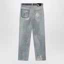 I nostri jeans del terzo taglio blu sbiadito erediti