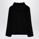 Il nostro cardigan zippato con zippato in lana nera eredità