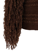 Fabiana Filippi Bouclé Fringed Cardigan