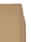 Brunello Cucinelli Slit Cotton Skirt