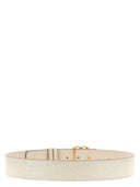 Bally Logo Croc Print Leather Belt