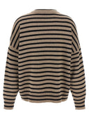 Maglione a strisce di paillettes Brunello Cucinelli