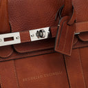 Brunello Cucinelli Copper Coloured Weekender Country Bag