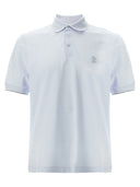 Brunello Cucinelli logo piqué polo