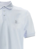 Brunello Cucinelli logo piqué polo