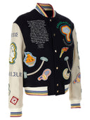 Casablanca 'Chenille gesticktes Patchwork' Bomberjacke