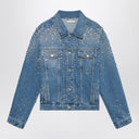 1989 Studio Denim Trucker Jacket Crystals Blue