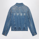 1989 Studio Denim Trucker Jacket Crystals Blue