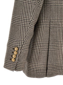 Brunello Cucinelli Check Double Breasted Blazer