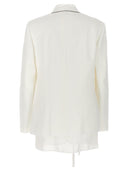 Brunello Cucinelli Single Breasted Organza Insert Blazer