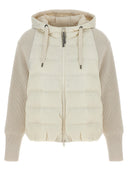 Brunello Cucinelli Hooded Down Jacket With 'Solomeo' Inserts