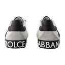 Portofino Sneakers Dolce&Gabbana Leather Black/White