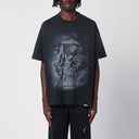 Rappresenta la maglietta di cotone nero atlante