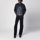 Rappresenta la maglietta di cotone nero atlante