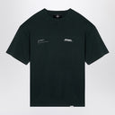 Rappresenta la maglietta in cotone verde foresta con logo