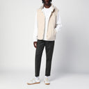 Brunello Cucinelli Beige en laine de laine sans manche vers le bas