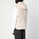 Brunello Cucinelli Beige en laine de laine sans manche vers le bas