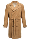 Brunello Cucinelli Suede Trench Coat