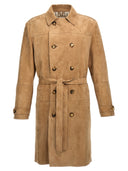 Brunello Cucinelli Suede Trench Coat