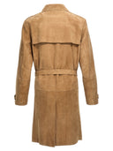 Brunello Cucinelli Suede Trench Coat