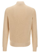 Giacca in pelle Brunello Cucinelli con inserti a maglia