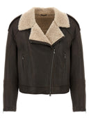 Brunello Cucinelli Shearling Lederjacke