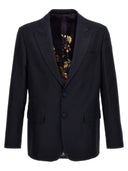 Etro Single Breasted Jacquard Blazer