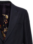 Etro Single Breasted Jacquard Blazer