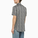 Etro Blue Cotton Print Shirt