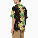 Etro Black Viscose Floral Print Shirt