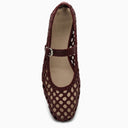Le Monde Béryl Woven Red Mary Jane Ballerina
