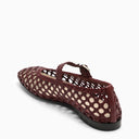 Le Monde Béryl Woven Red Mary Jane Ballerina