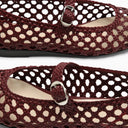 Le Monde Béryl Woven Red Mary Jane Ballerina
