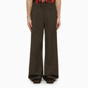 Martine Rose Trousers With Brown Houndstooth Pattern