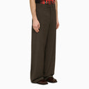 Martine Rose Trousers With Brown Houndstooth Pattern