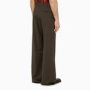 Martine Rose Trousers With Brown Houndstooth Pattern