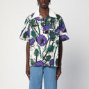 Camicia da bowling del Galles Bonner Highlife con stampa viola