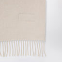 Brunello Cucinelli Beige Cashmere Blend Hooded Scarf