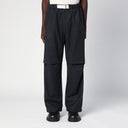Darkpark Dark Grey Track Pants In Wool