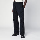 Darkpark Navy Blue Track Pants In Wool