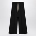 Moncler + Rick Owens Wide Bela Trousers In Black Cotton Poplin