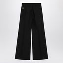 Moncler + Rick Owens Wide Bela Trousers In Black Cotton Poplin