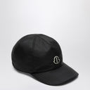 Moncler + Rick Owens Black Nylon Baseball Cap