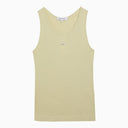 Maison Kitsuné Light Yellow Cotton Crew Neck Tank Top