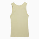 Maison Kitsuné Light Yellow Cotton Crew Neck Tank Top
